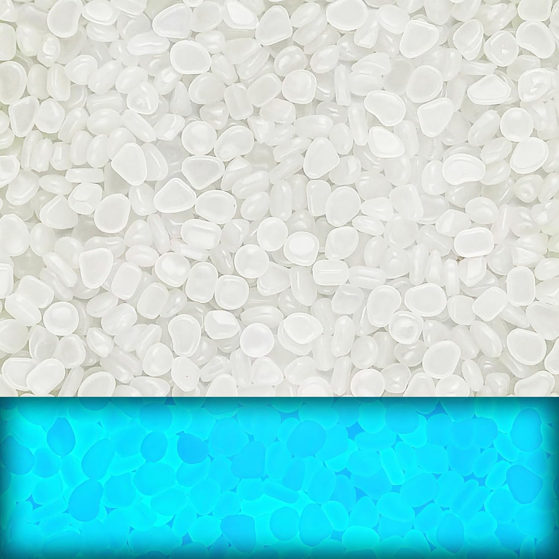 400pcs Glow in the Dark Rocks for Outdoor Garden & Aquarium