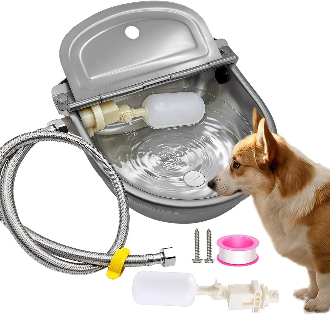 Automatic Water Dispenser Dog Water Bowl 304 Stainless Large Pet