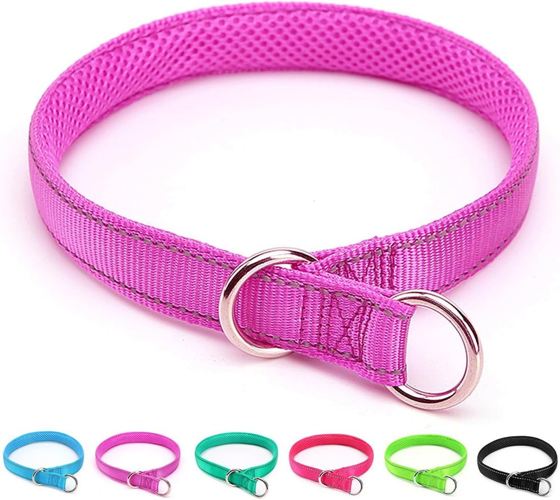 Reflective Slip Dog Collar Lightweight Loop Dog Collar 44-75lb Dogs