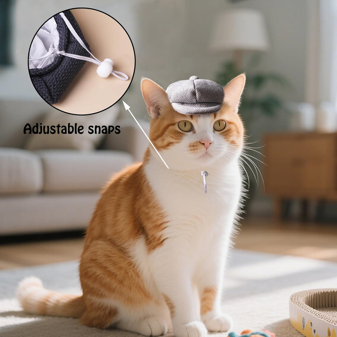 SEIS 3 Pcs Dog Berets Fashion Pet Hat French Artist Cat Cap Baseball
