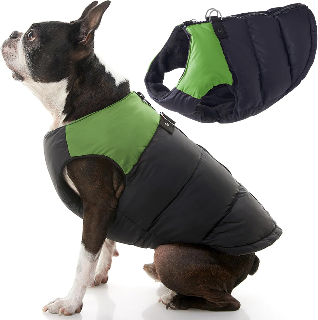 Gooby Padded Vest Dog Jacket, Solid Red