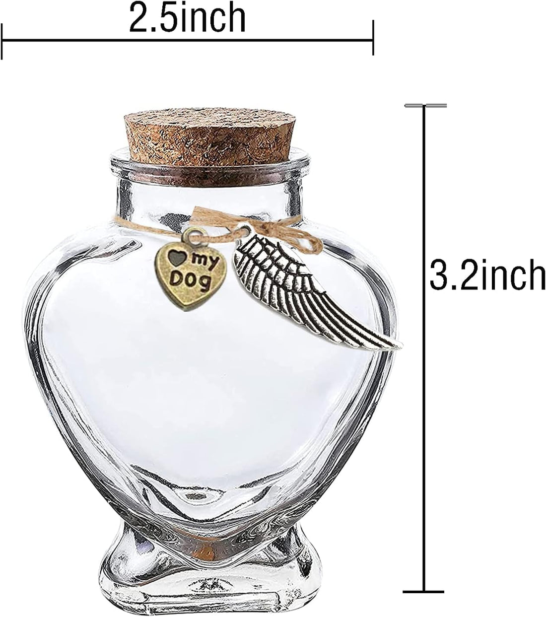 memorial bottle for pet hair，Pet fur memorial fur keepsake，dog cat