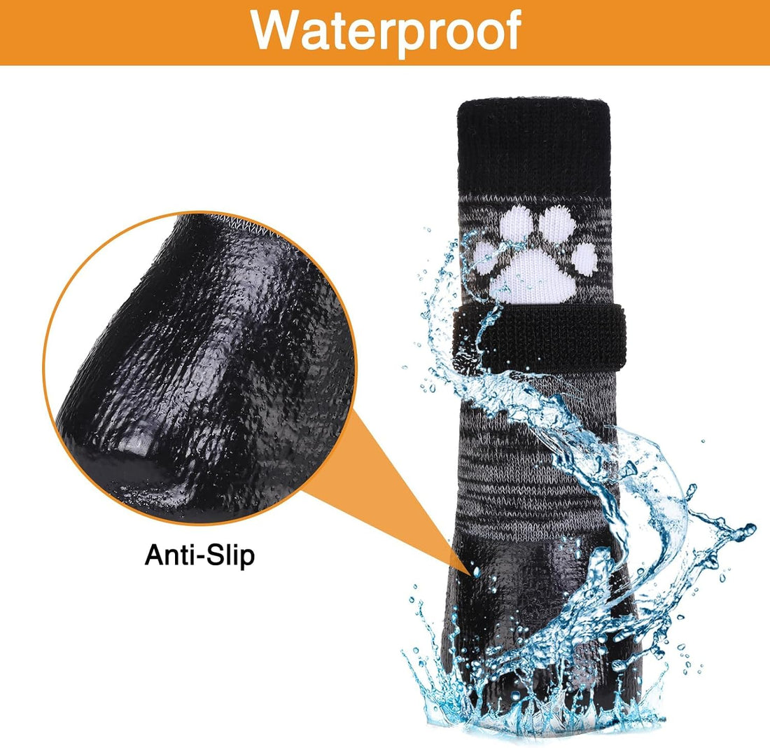 KOOLTAIL Non Slip Dog Socks to Prevent Licking Paws for Hardwood
