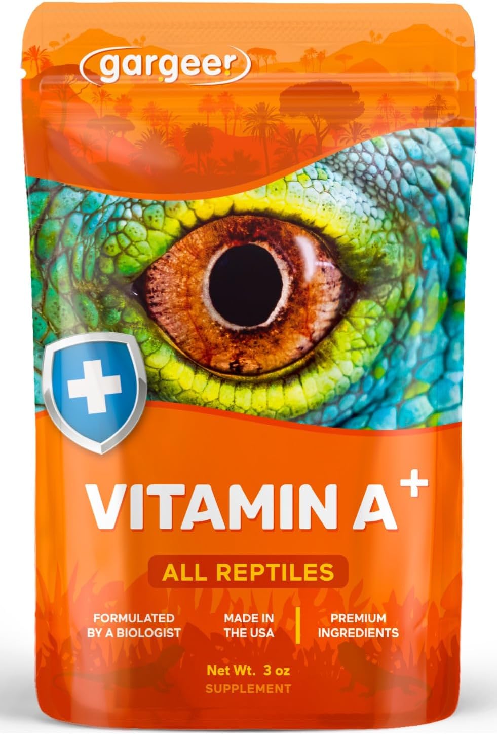 Gargeer 3oz Reptiles Vitamin A Supplement. Skin & Vision Support