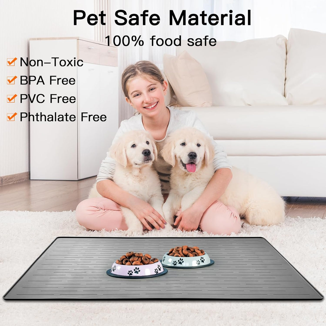 48" x 32" XXXL Largest Pet Food Mat