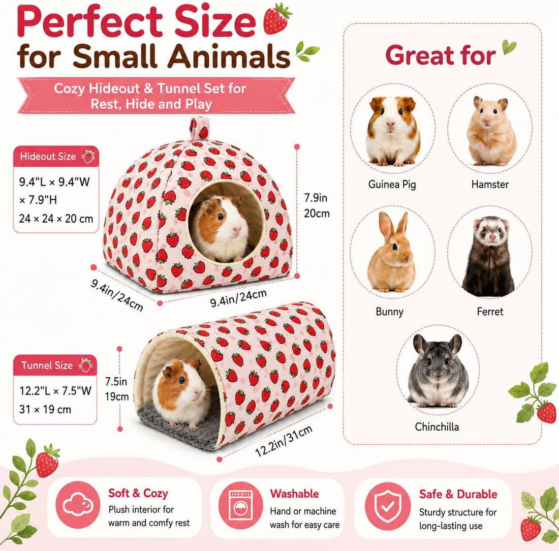 Guinea Pig Hideout Tunnel Set