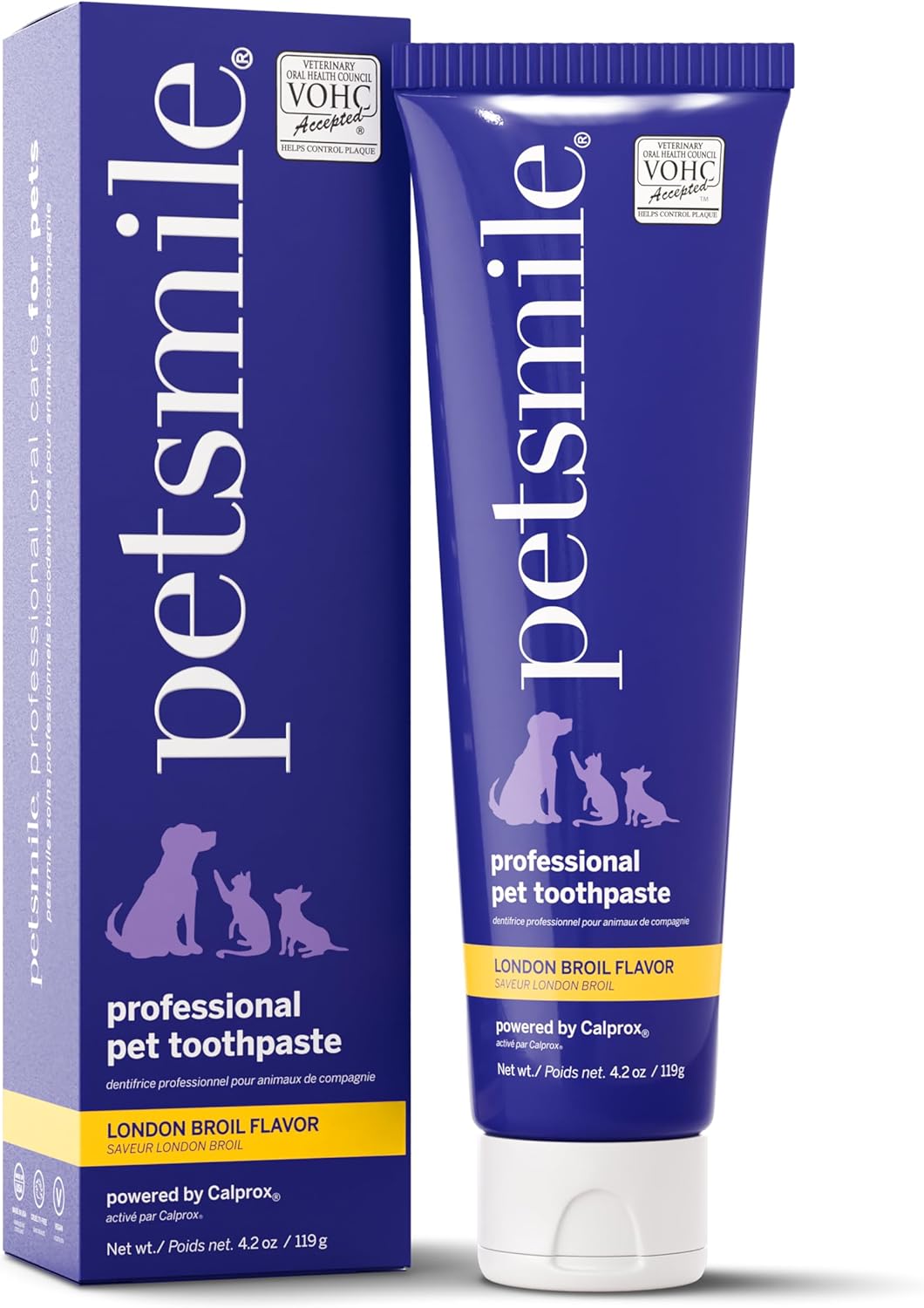 Petsmile VOHC Accepted Pet Toothpaste, London Broil 4.2 Oz