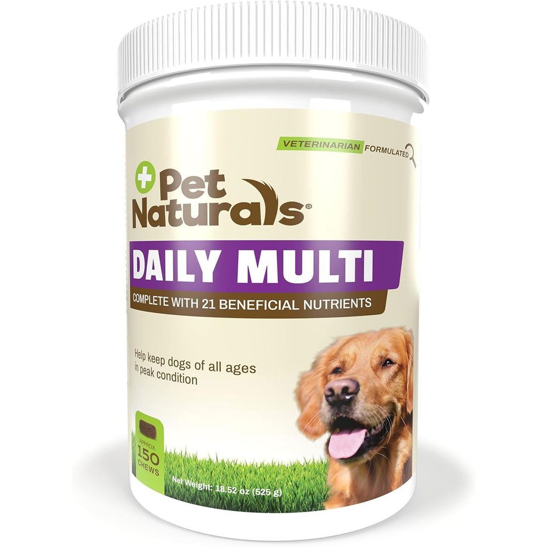 Pet Naturals Daily Multivitamin for Dogs – 21 Essential Nutrients