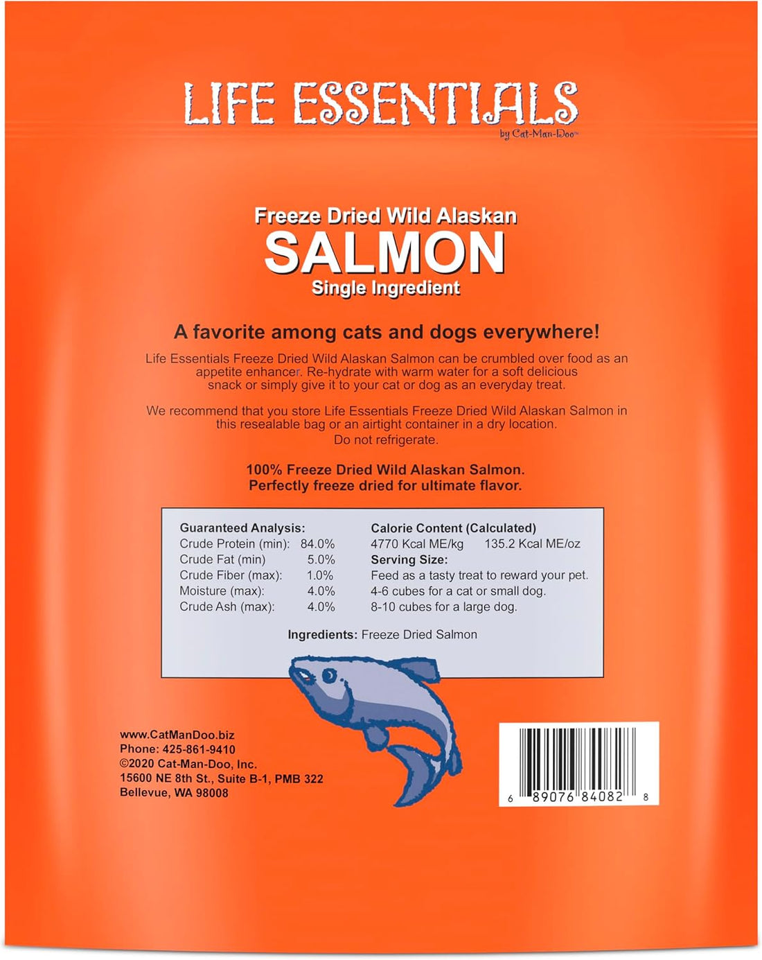 Life Essentials by Cat-Man-Doo | Salmon - 5oz. Bag