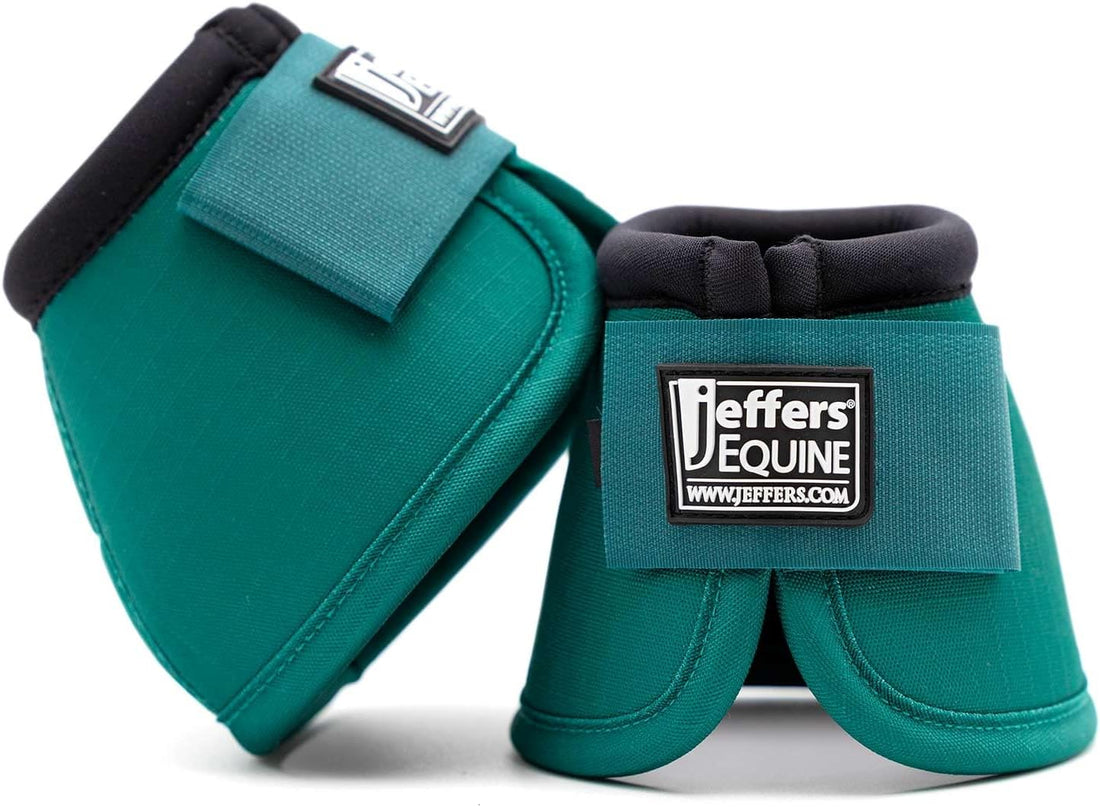 Jeffers Equine No Turn Bell Boots for Horses, Pair, Medium