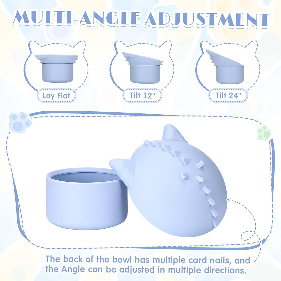 Funnymoom 2 Pack Silicone Cat Slow Feeder