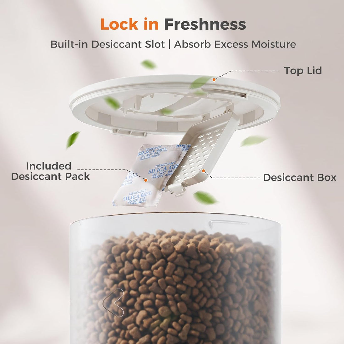 Sweetcrispy Automatic Cat Feeder for 2 Cats, 6L Automatic Pet Feeder