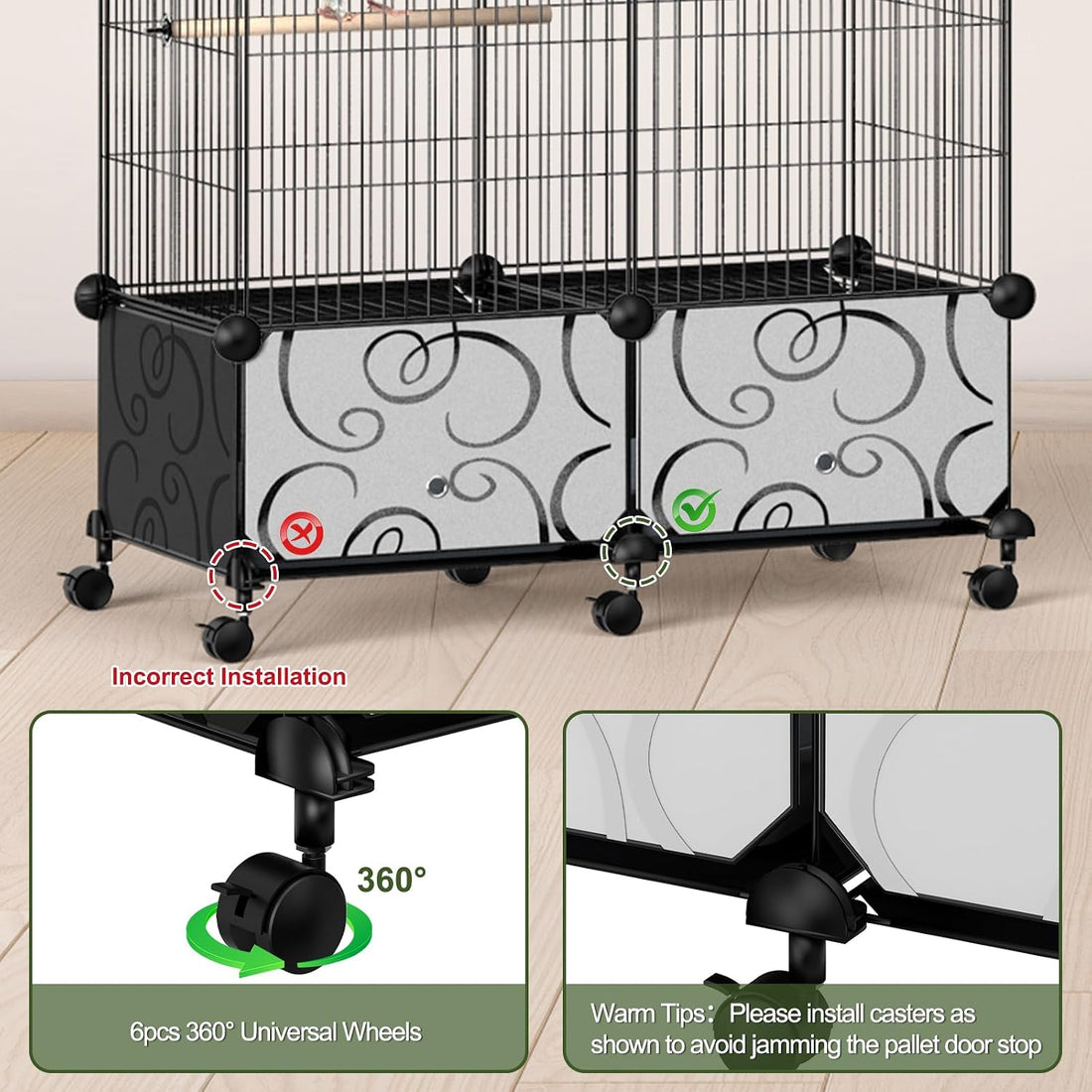 59 Inch Large Bird Cage for Parakeets