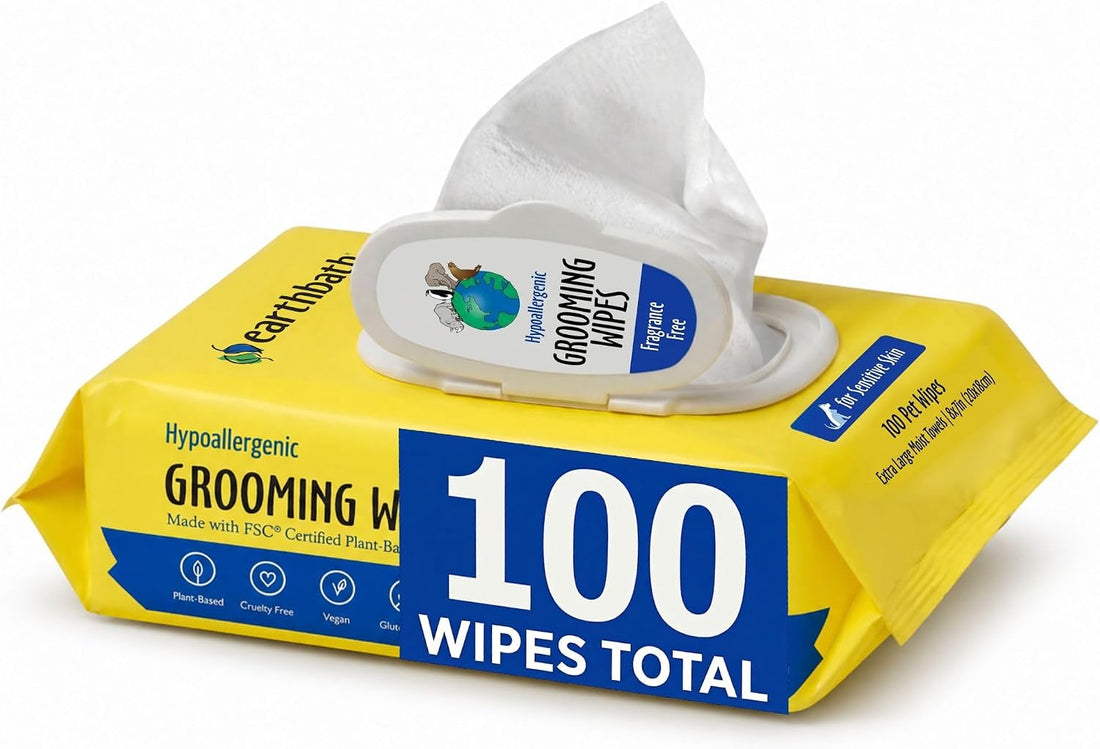 earthbath Dog Grooming Wipes - Dog Wipes for Paws and Butt