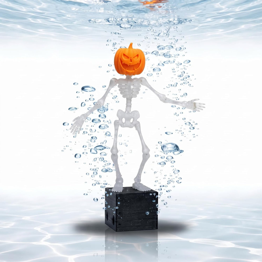 Dancing Skeleton Aquarium Bubbler with Hat & Sunglasses (1 Pack)