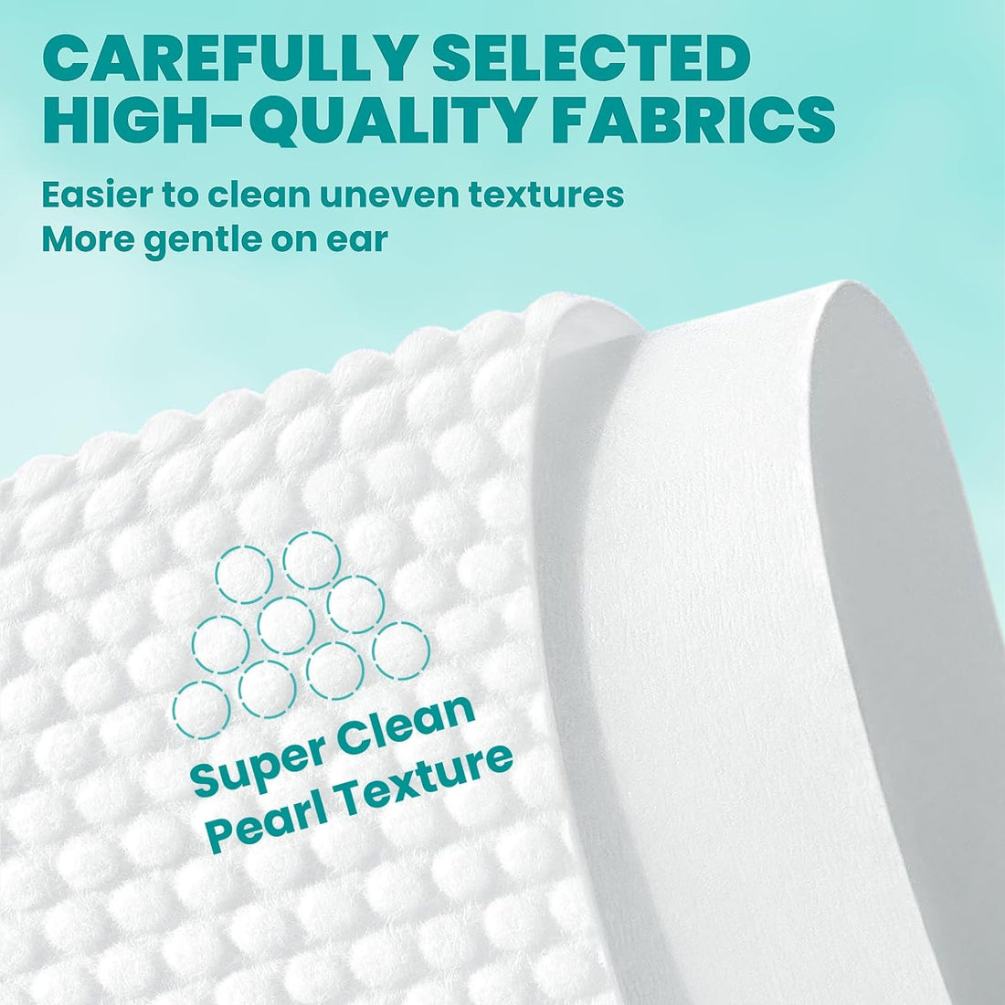 MEDUWEDU Ear Cleaner Finger Wipes 60 Counts, Dog Ear Cleaner