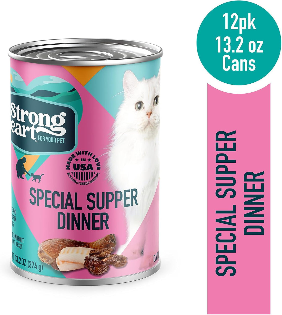 A Strong Heart Canned Wet Cat Food, Special Supper Dinner