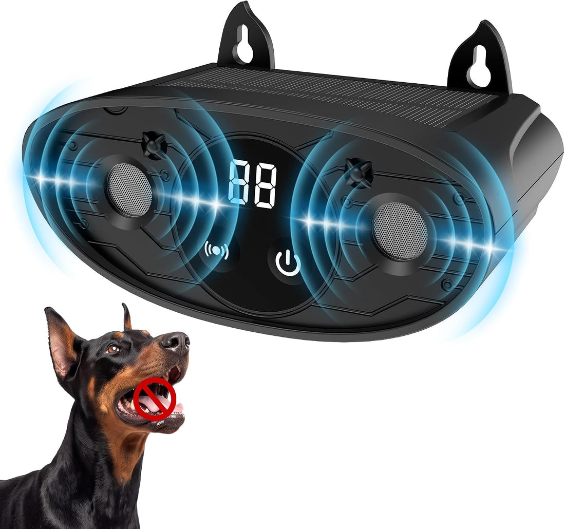 Solar Ultrasonic Bark Deterrent Device for Dogs
