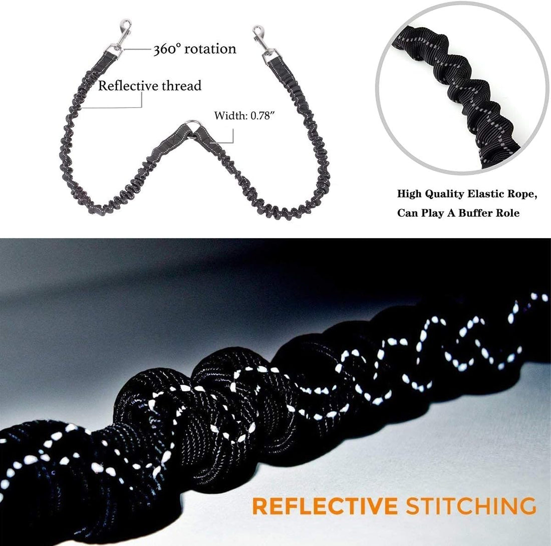 2 Dog Leash No Tangle Pet Double Dog Coupler Walking & Training Leash