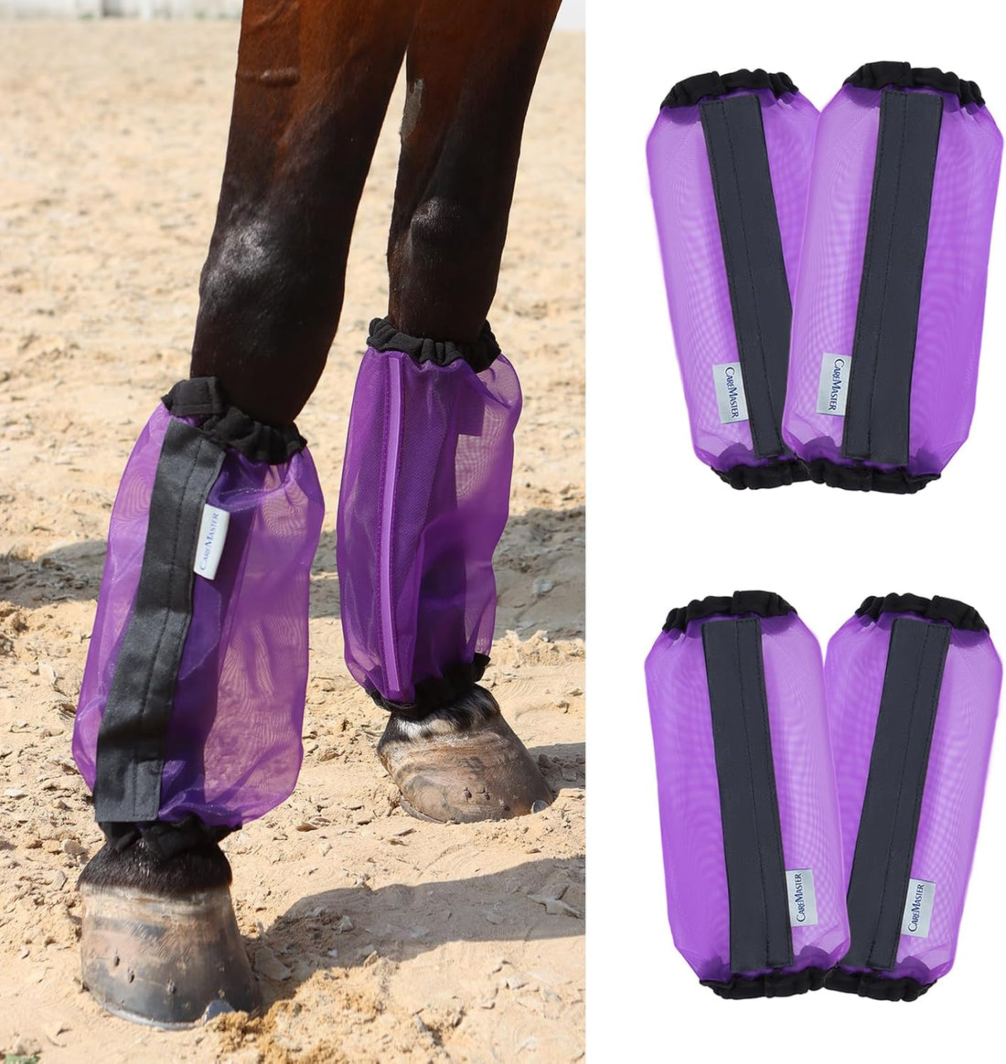 Universal Size Horse Leggings Fine Mesh Horse Fly Boots Greatly