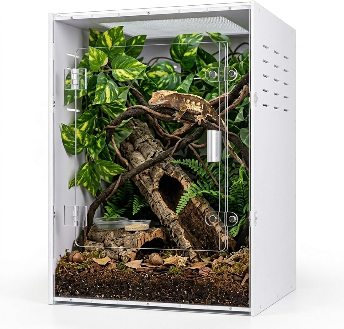 12x12x18 Black PVC Reptile Enclosure