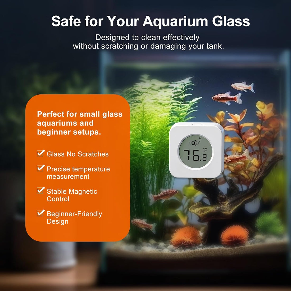 Nano Aquarium Magnetic Algae Scraper