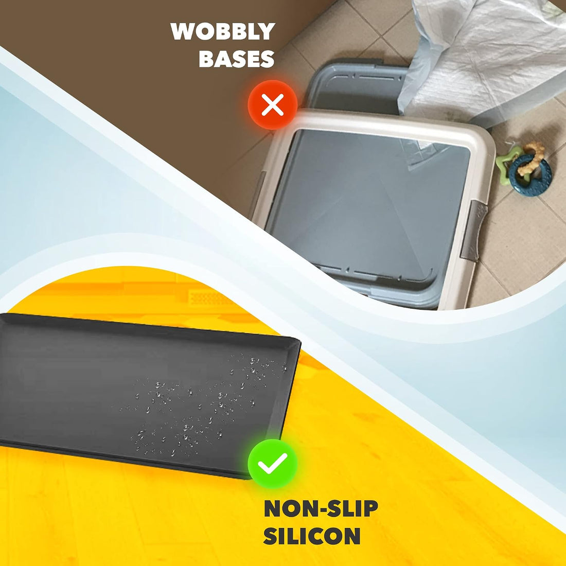 Dog Pee Pad Holder - Fits Up to 24” x 24” Pee Pad