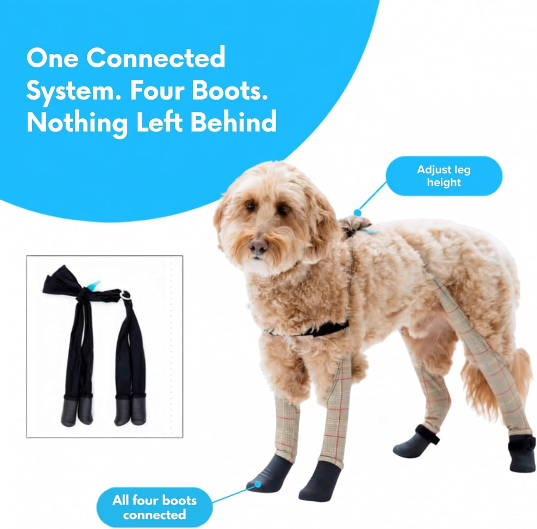 Walkee Paws Dog Snow Boots for Winter, Booties & Leggings