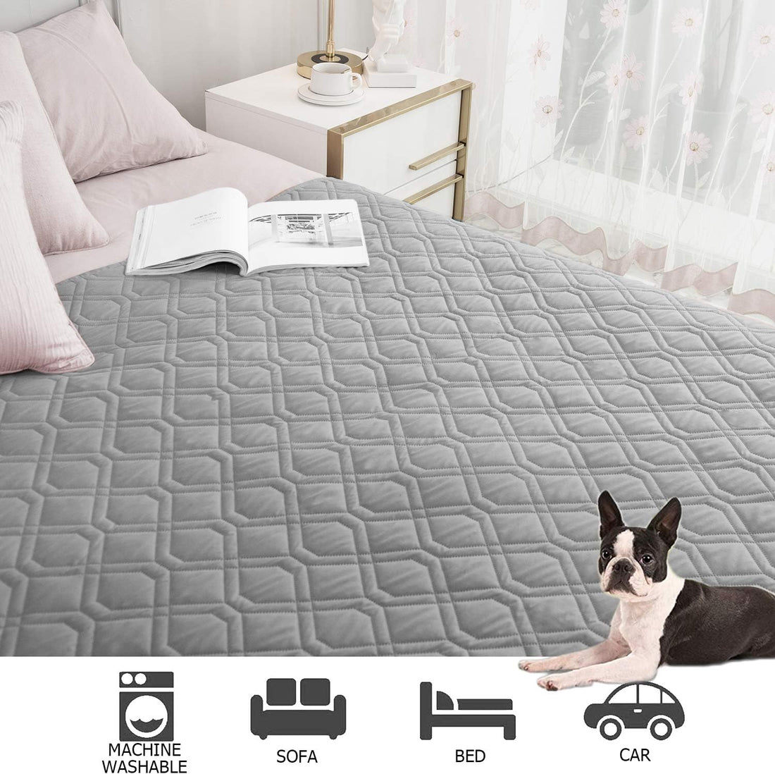 Ameritex Waterproof Dog Bed Cover Pet Blanket for Furniture Bed Couch