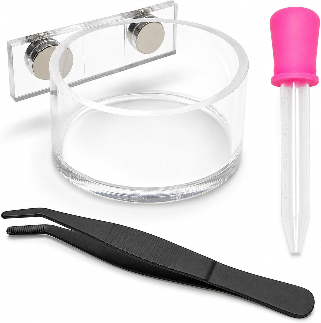 Jumping Spider Enclosure Accessories, Feeding Kit with Acrylic Bowl