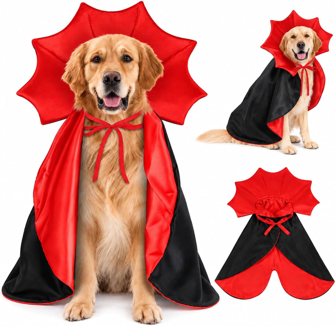 Halloween Cat Costume Vampire Cape for Small Medium Dogs Cats Witch