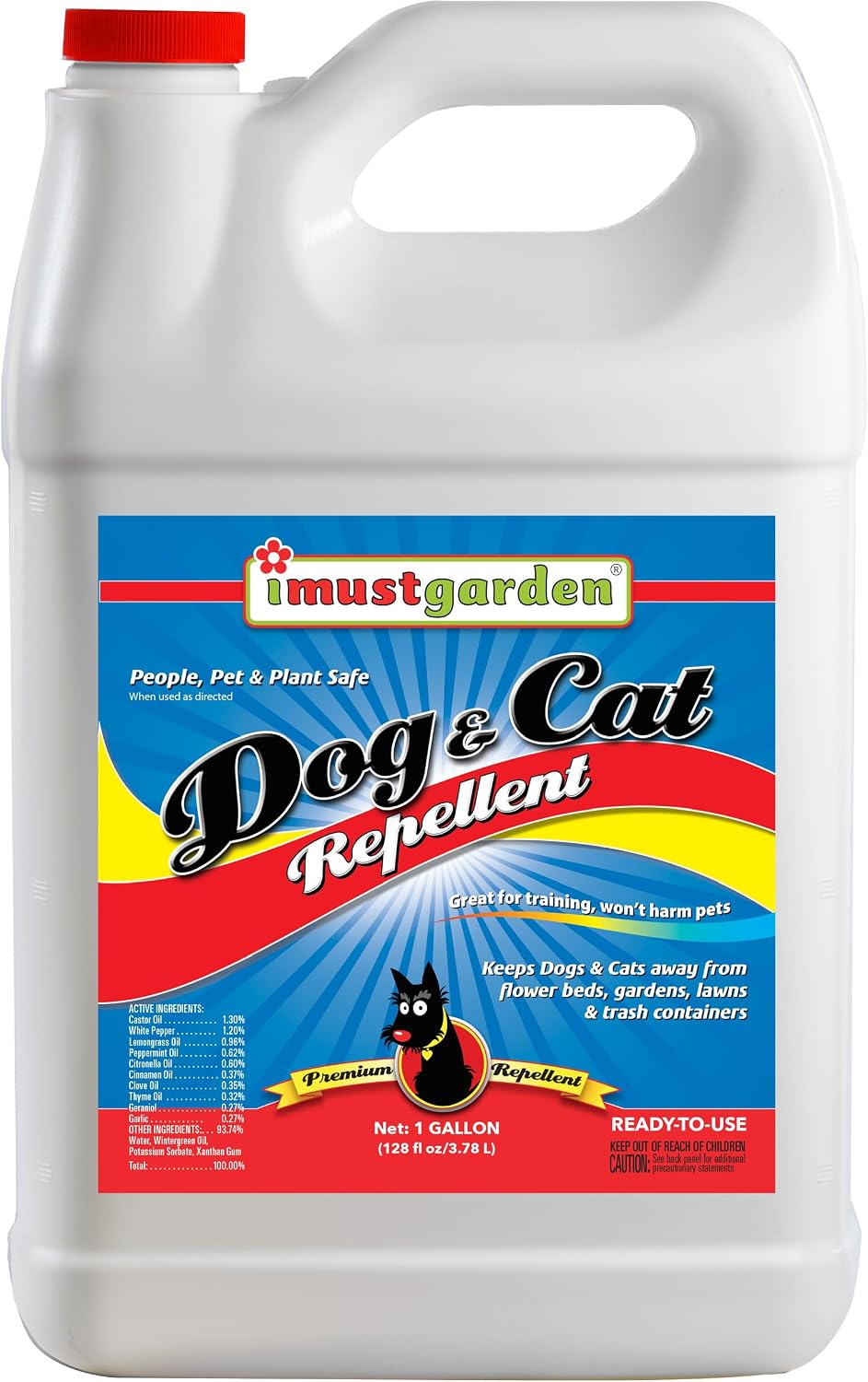 IMUSTGARDEN Dog & Cat Repellent: Stops Chewing, Natural, Pet Safe