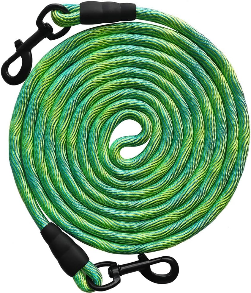 BTINESFUL Dog Tie Out, Check Cord Long Tether Rope Leash