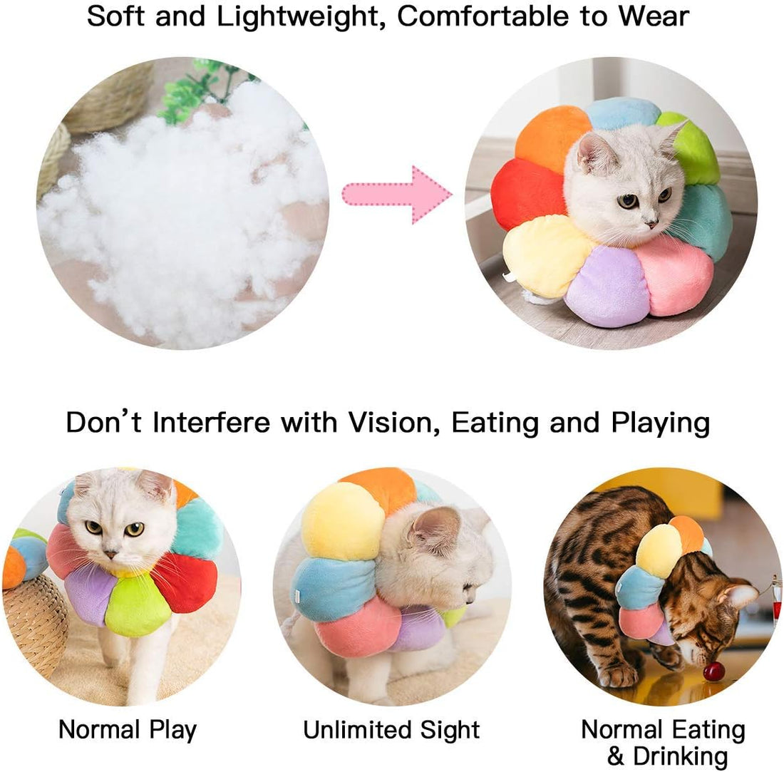 Cat Small Dog Recovery Collar, Cute Neck Cone After Surgery