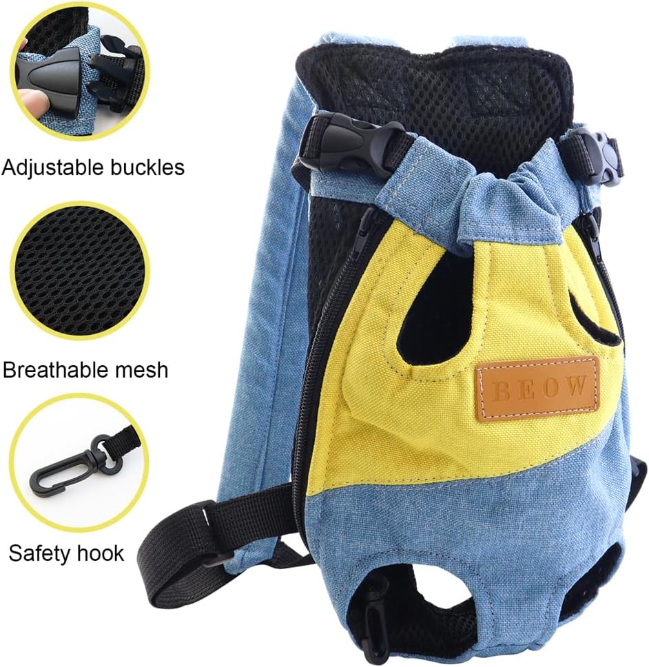 Pet Carrier Backpack, Adjustable Backpack Legs Out Easy-fit Chest