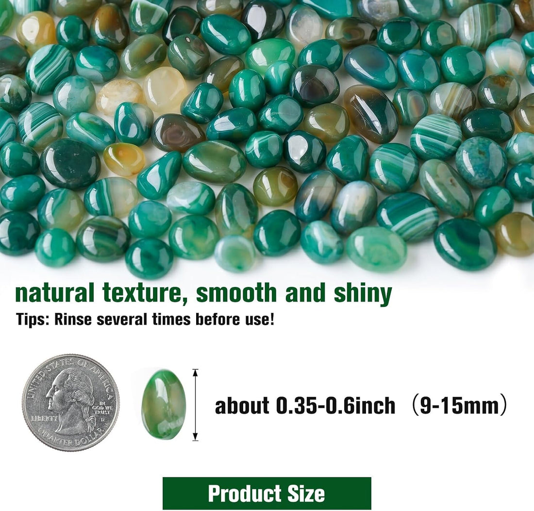 Halatool 2.2LB Green Agate Aquarium Gravel