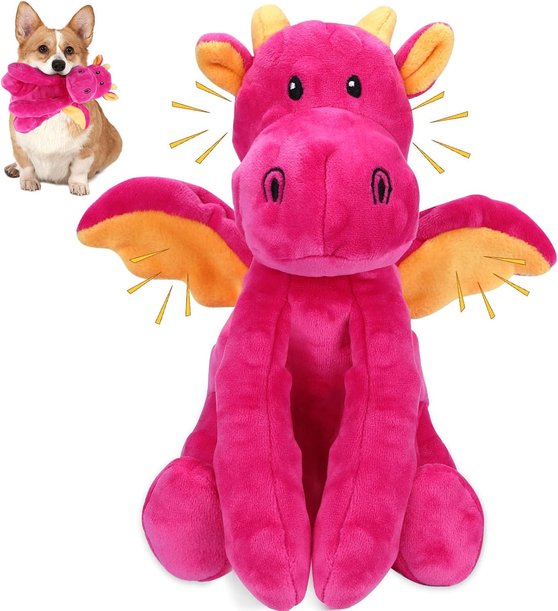 Letsmeet Dog Toys for Large Plush Dog Chew Toy with Squeaker