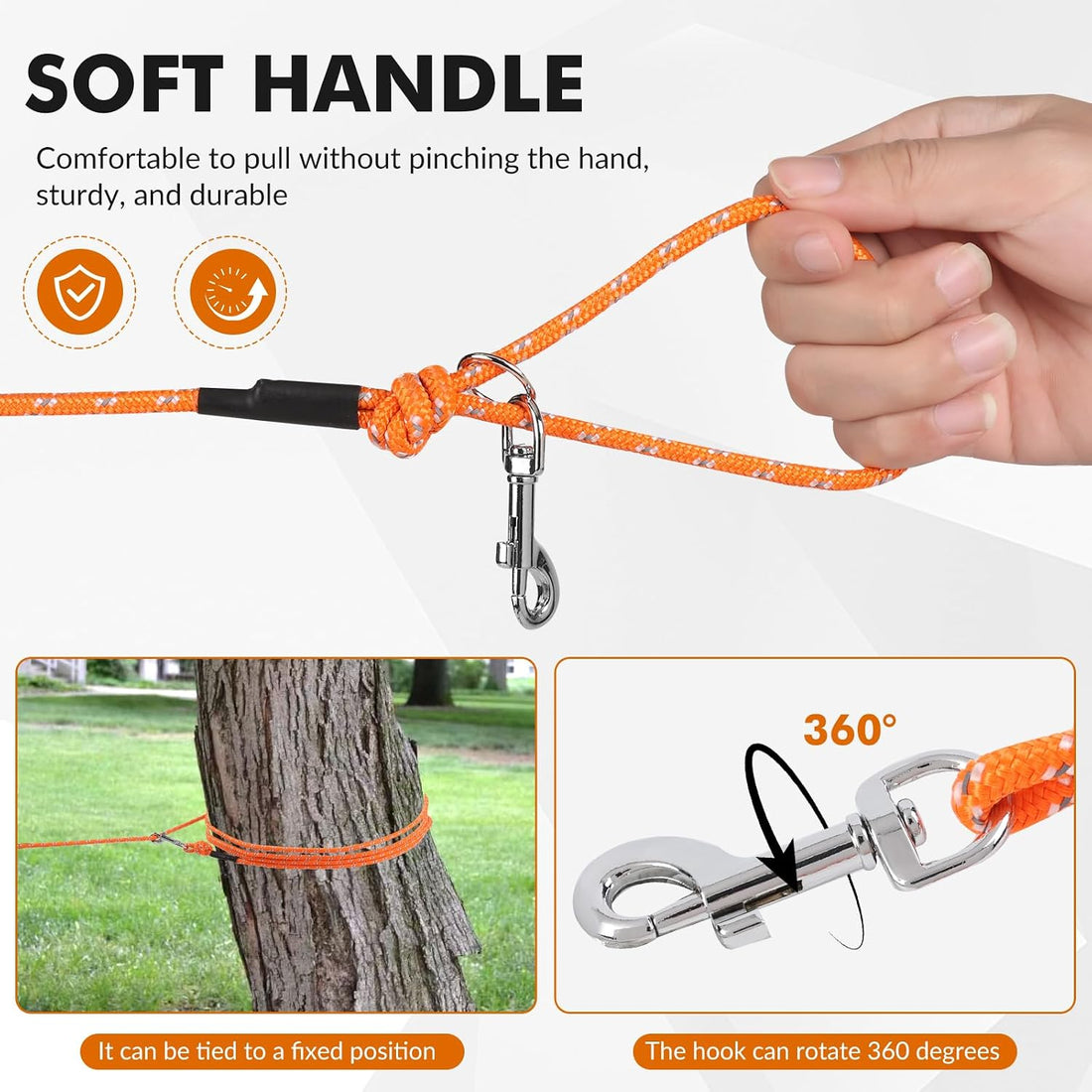 30FT Reflective Cat Leash,Escape Proof Long Training Lead for Cats