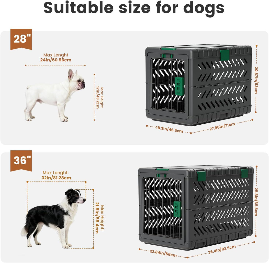 28 in Handle Basic Dog Crate for Indoor Use, Pet Kennel Cage