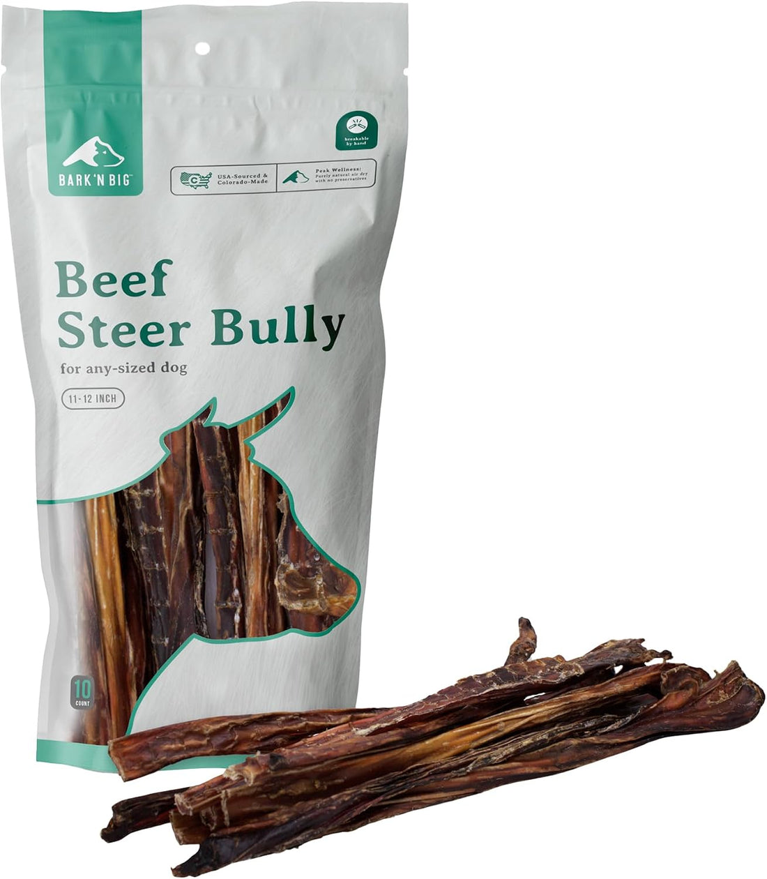 Thick Odor Free Steer Bully Sticks 5-6 Inch 12 Count