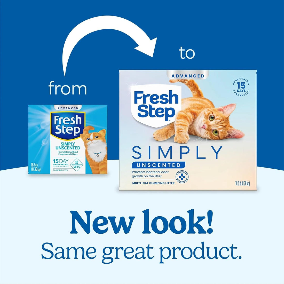 Fresh Step Advanced Simply Unscented Multi Cat Clumping Cat Litter