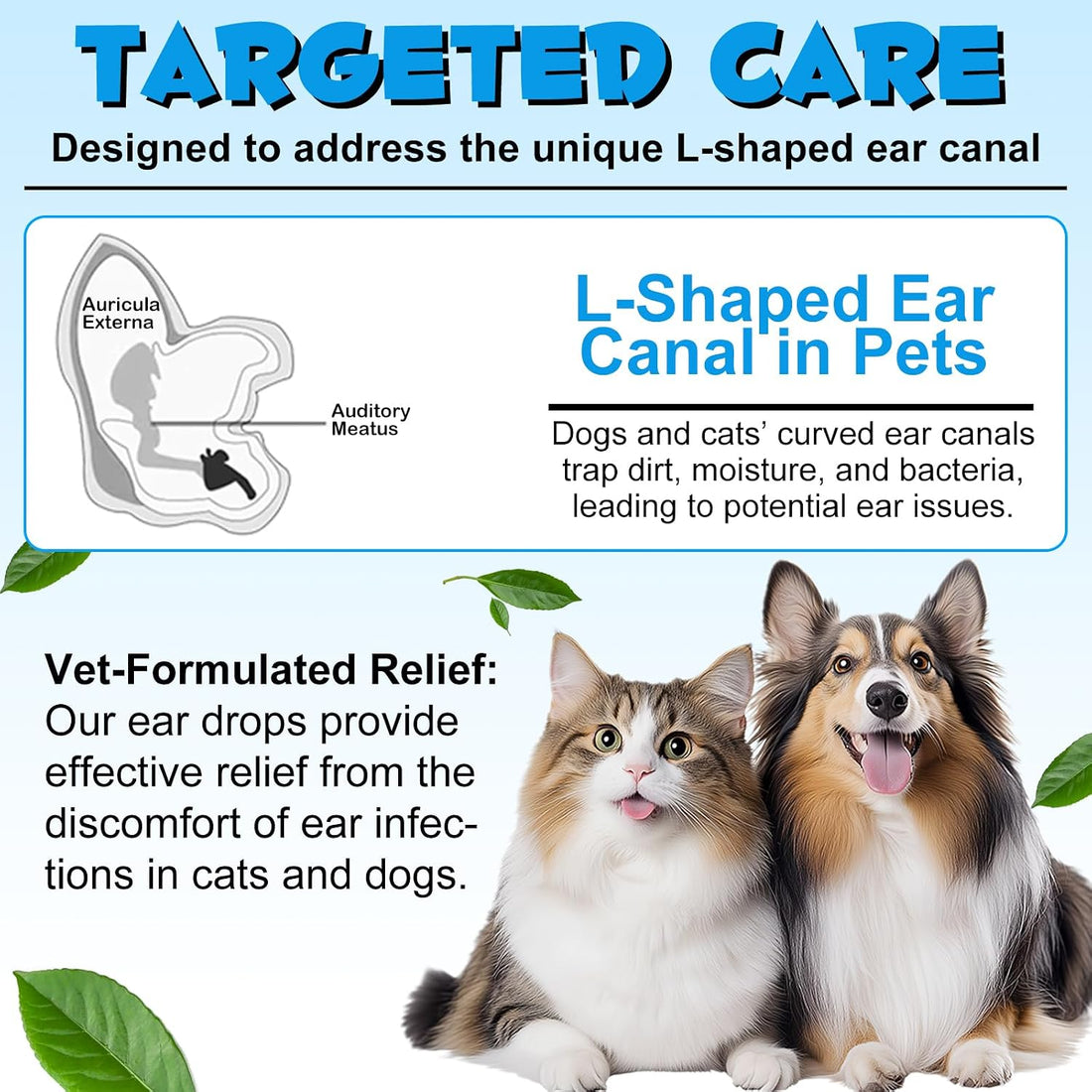bnHUlMXw Ear Infection Treatment Drops for Dogs and Cats,with 1%
