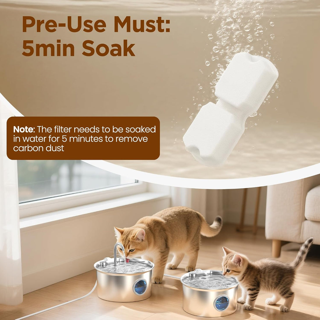 ATMZIQXR Cat Water Fountain Filters