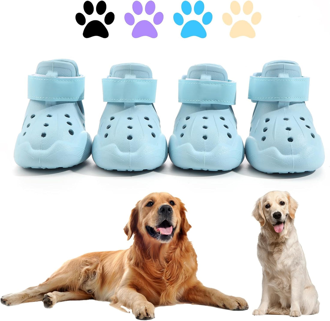 Dog Sandals for Summer and Winter Snowy Day Easy-Clean 4Pcs