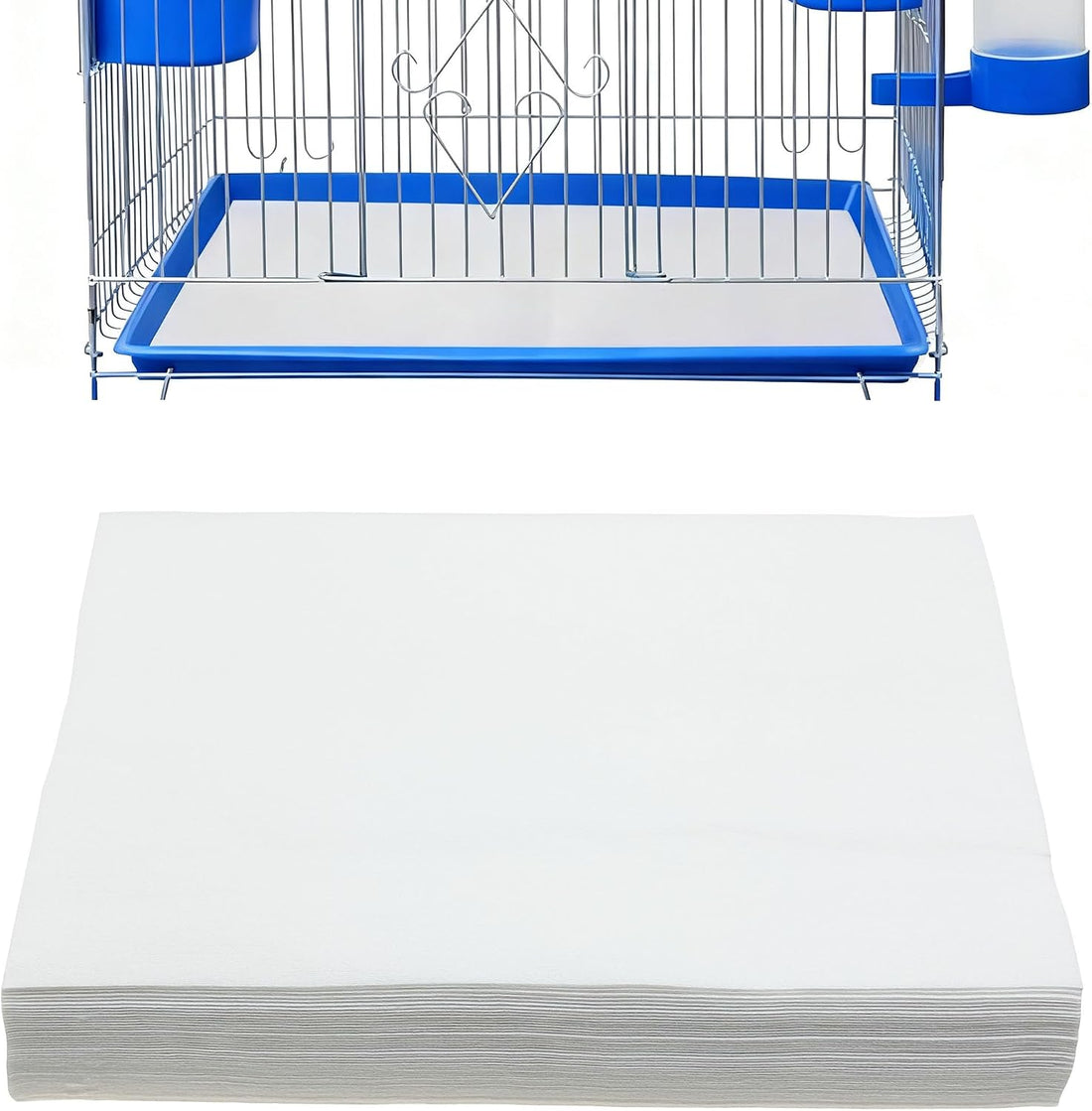 100 Sheets Bird Cage Liner Papers, Disposable Bird Cage Paper Liners