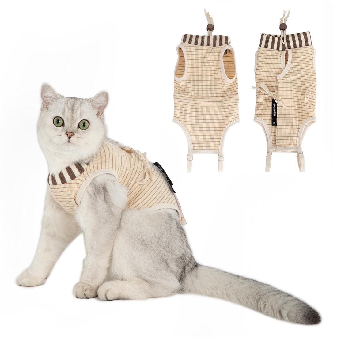 H HIDREAM Cat Clothes for Cats Only Female, Onesie for Women Spaying
