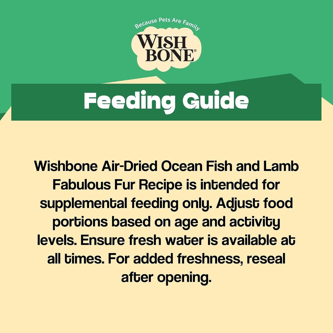 Wishbone Air-Dried Ocean Fish & Lamb Dog Food - Rich in Protein