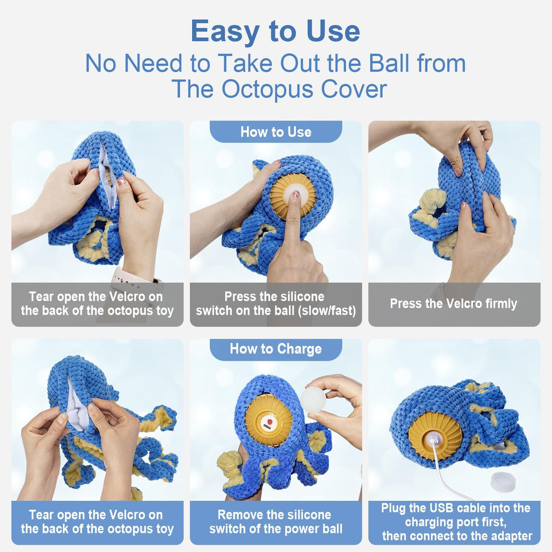 Interactive Dog Toys Octopus to Keep Them Busy