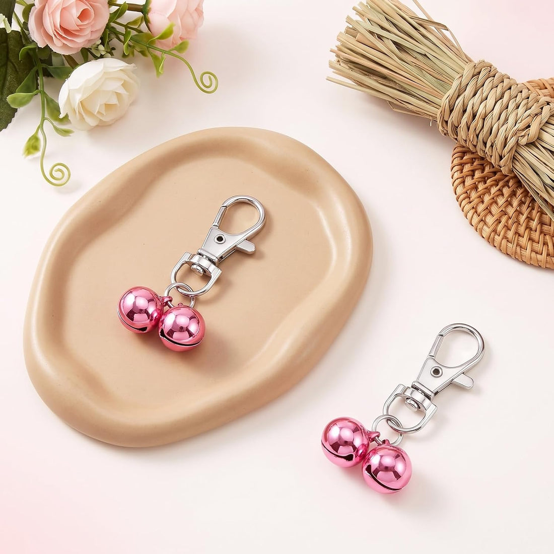 2 Pcs Cat Bell for Dog Collar Charm Training Bells for Dog Collars