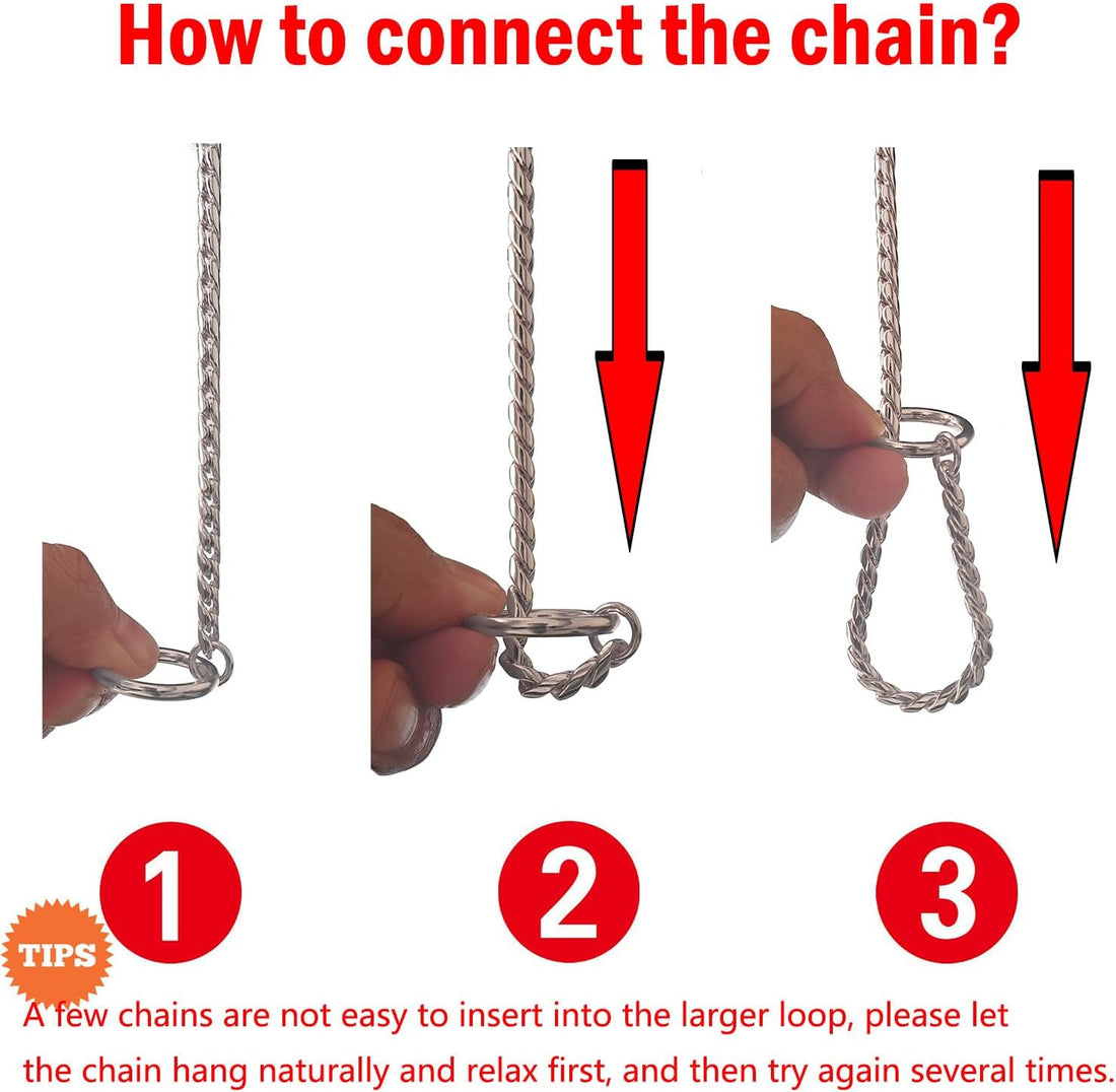 Heavy Duty Dog Choke Collar Slip Dog P Chain Snake Collar Plating